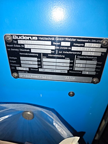 Buderus 124lp lownox plus - g-124lp, lownox-plus